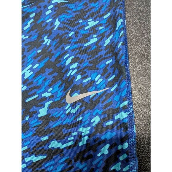 Nike Dri Fit Printed Training Cropped Leggings Blue Women’s Size - Picture 7 of 12